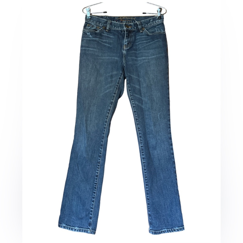 Lauren Jeans Co By Ralph Lauren Bootcut Size 2 Low Rise Distressed medium